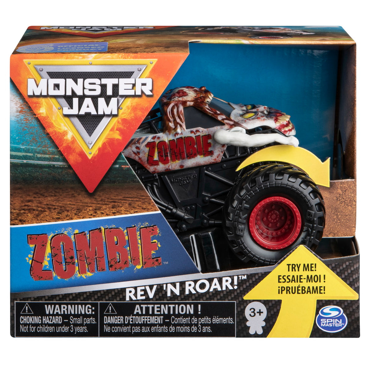 Monster jam metalice seria roar scara 1 la 43 zombie