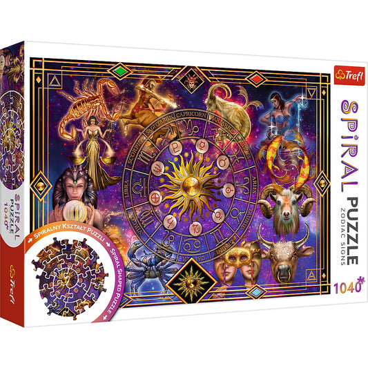 Puzzle trefl spiral 1040 piese semne zodiacale