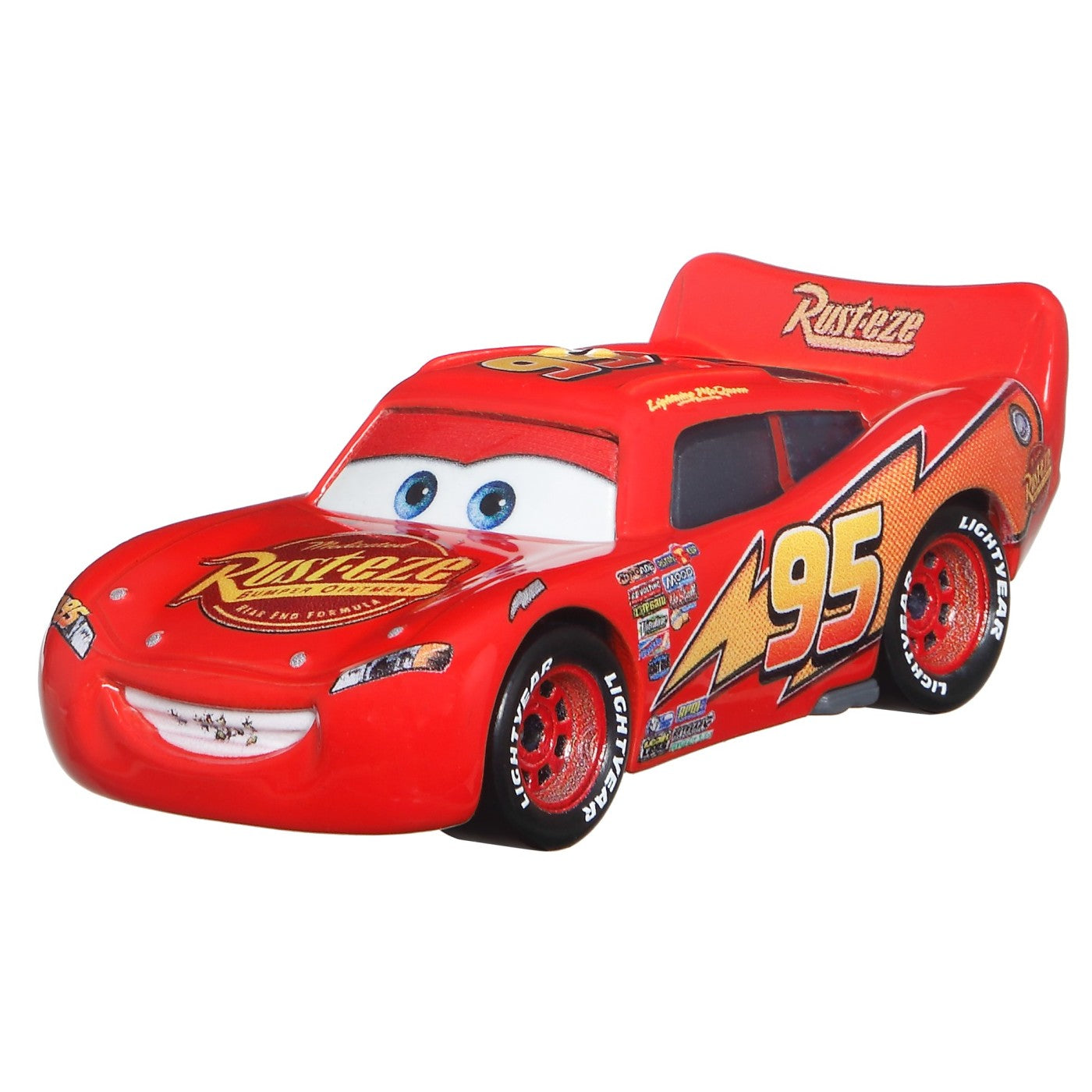 Masinuta metalica cars3 personajul fulger mcqueen cu gura de gandaci