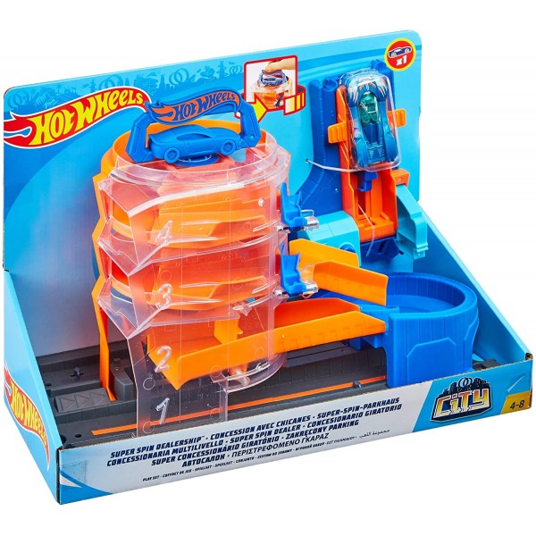 Hot wheels city delux cursa extrema superspin