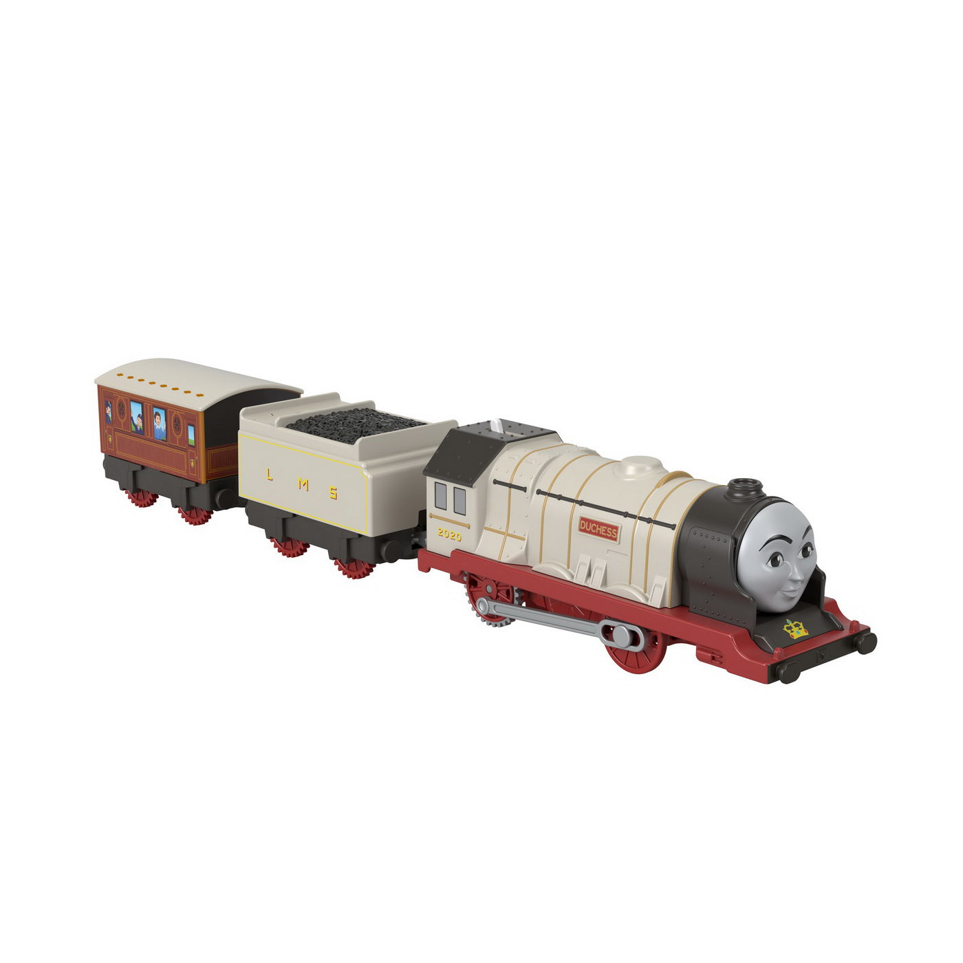 Thomas locomotiva motorizata personajul ducele cu 2 vagoane si accesorii