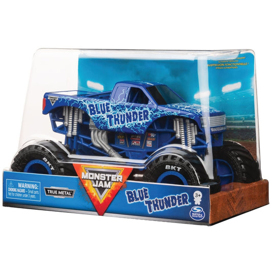 Monster jam machete metalice scara 1 la 24 blue thunder