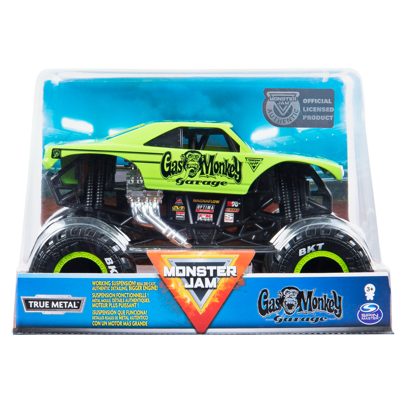 Monster jam macheta metalica scara 1 la 24 gas monkey garage