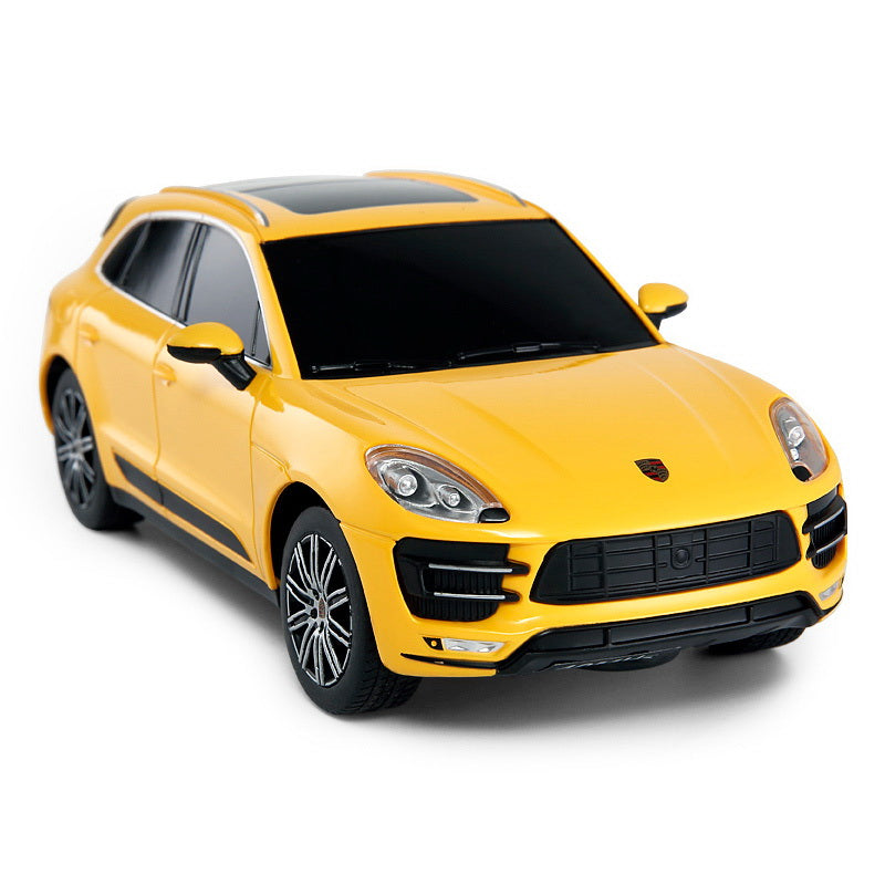 Masina cu telecomanda porsche macan turbo galbena scara 1 la 14