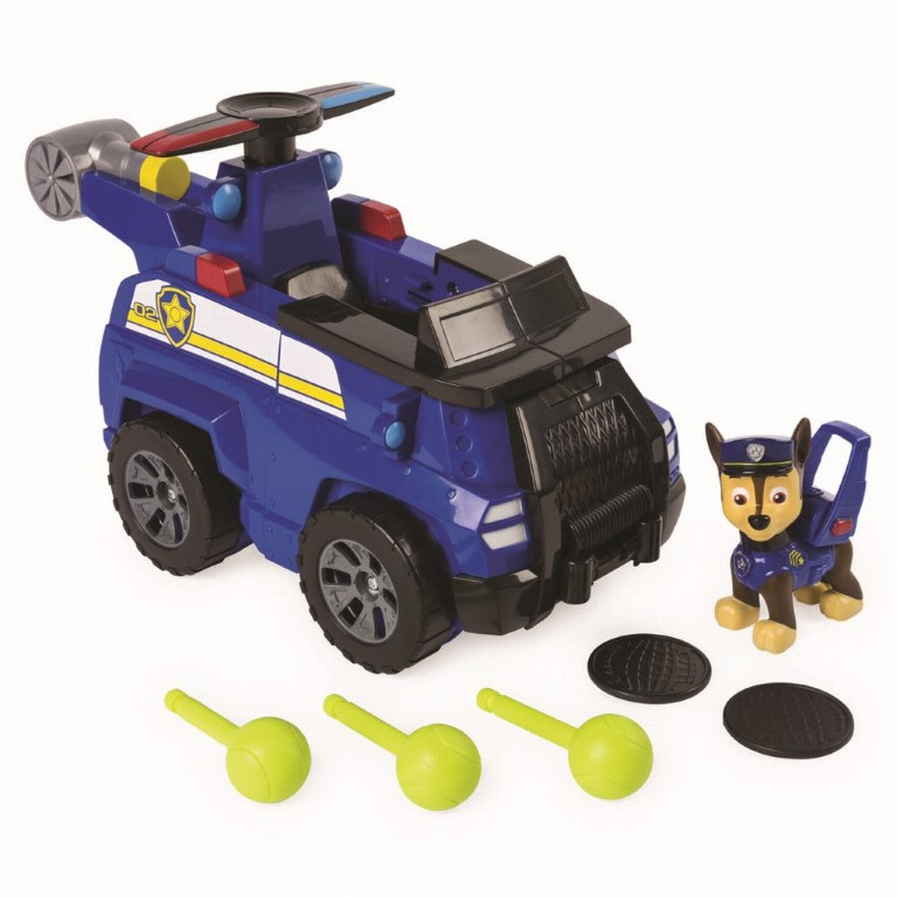 Set de joaca vehicul transformabil 2 in 1 chase flip and fly patrula catelusilor