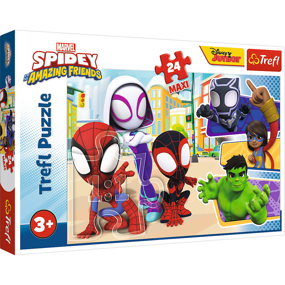 Puzzle trefl 24 maxi spidey si prietenii lui extraordinari