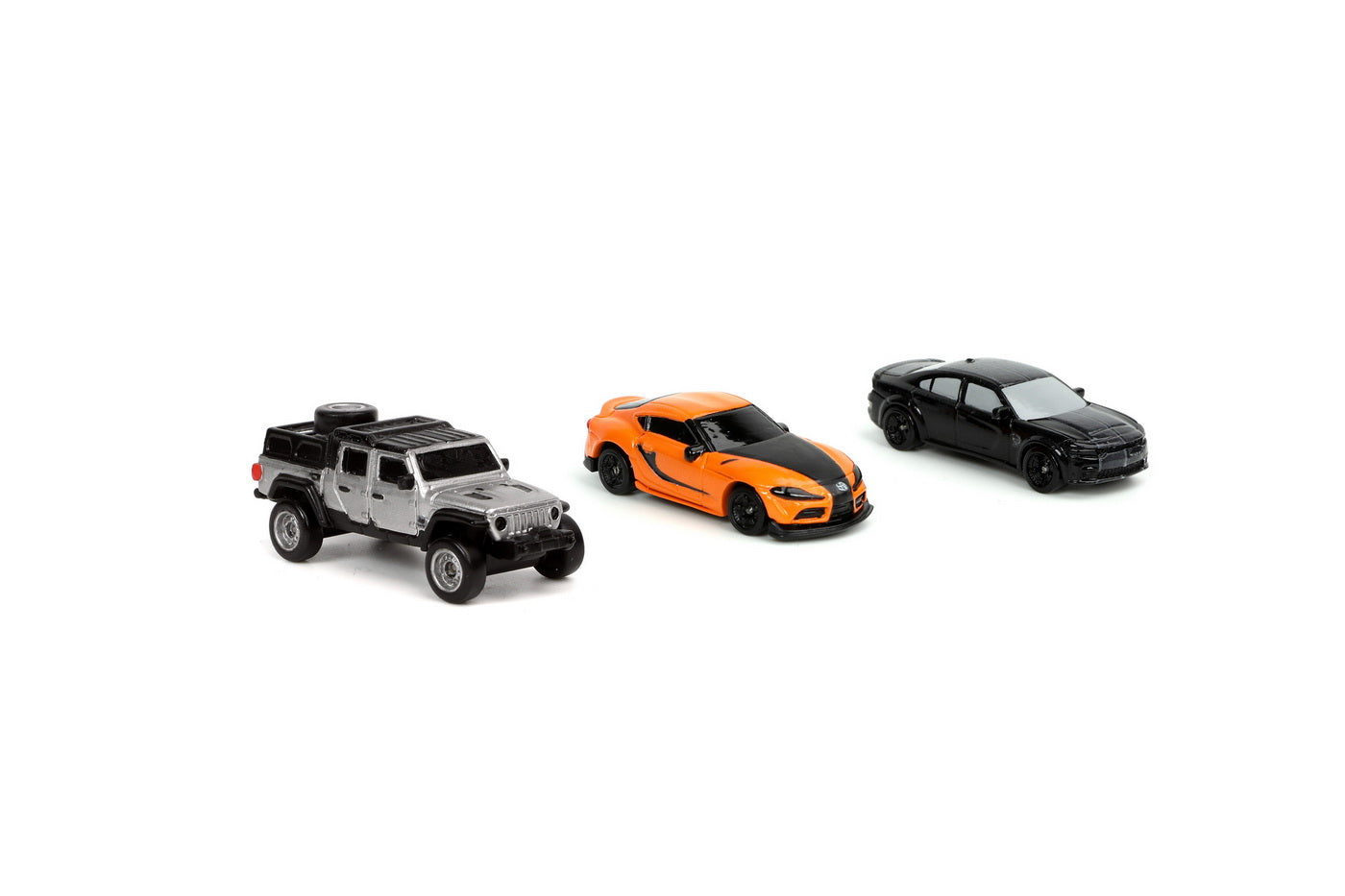 Fast and furious 3 set 3 nano-masini metalice 4cm