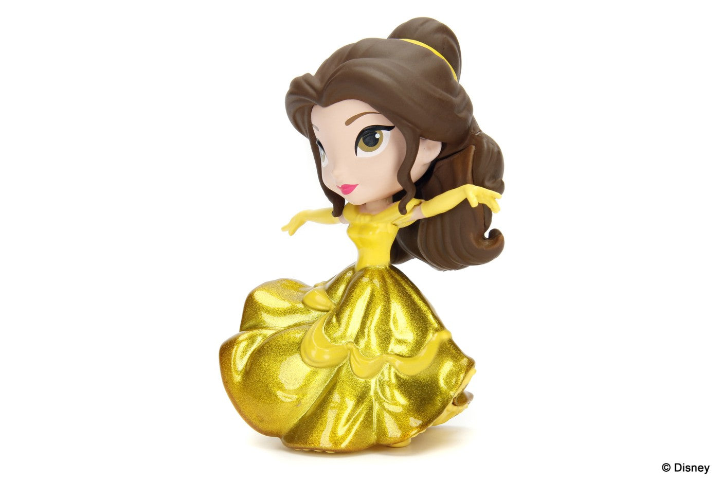 Jada figurina disney princess belle cu rochita aurie 10cm