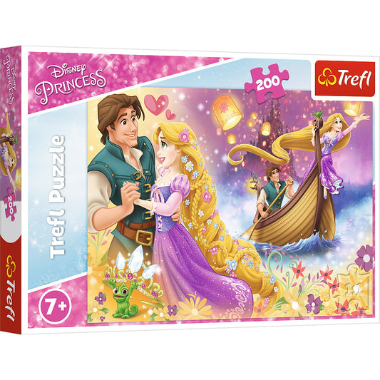 Puzzle trefl 200 lumea magica a printesei rapunzel