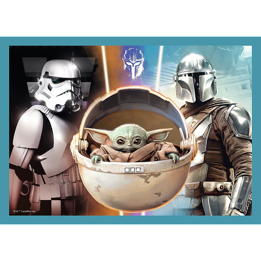 Puzzle trefl 4in1 star wars - mandalorianul