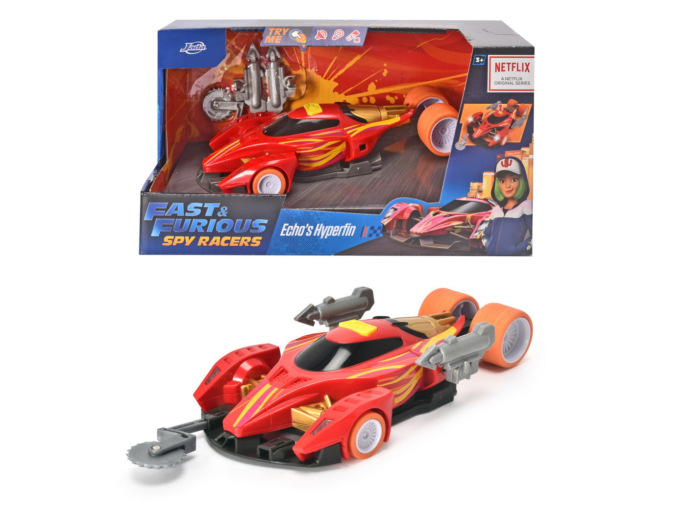 Masinuta fast and furious spy racers rally hyper fin scara 1:24