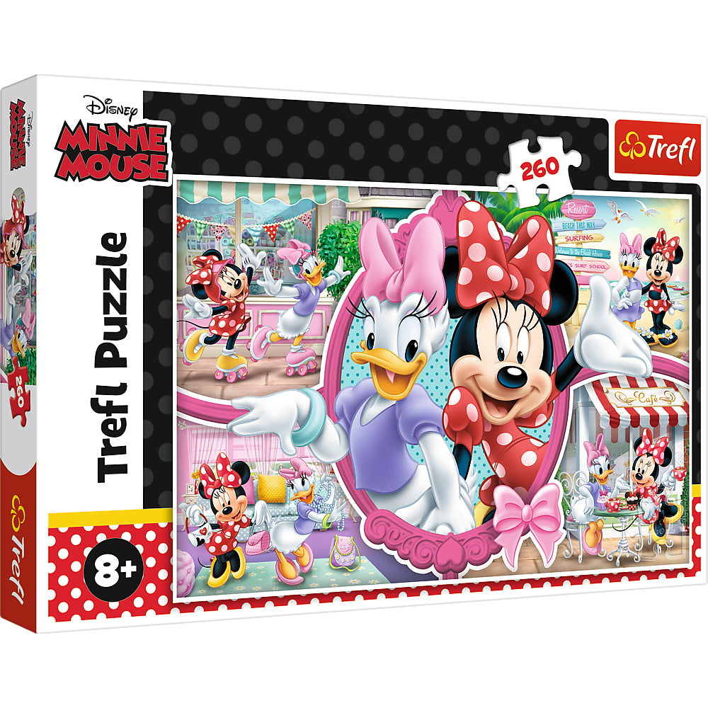 Puzzle trefl 260 o zi fericita cu minnie