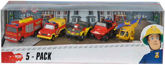 Pompierul sam set 5 vehicule scara 1:64