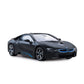 Masina cu telecomanda bmw i8 negru cu scara 1 la 18