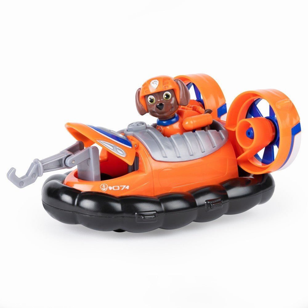 Figurina cu autovehicul paw patrol hover ul lui zuma