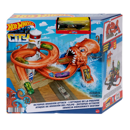 Hot wheels city pista inamicilor far