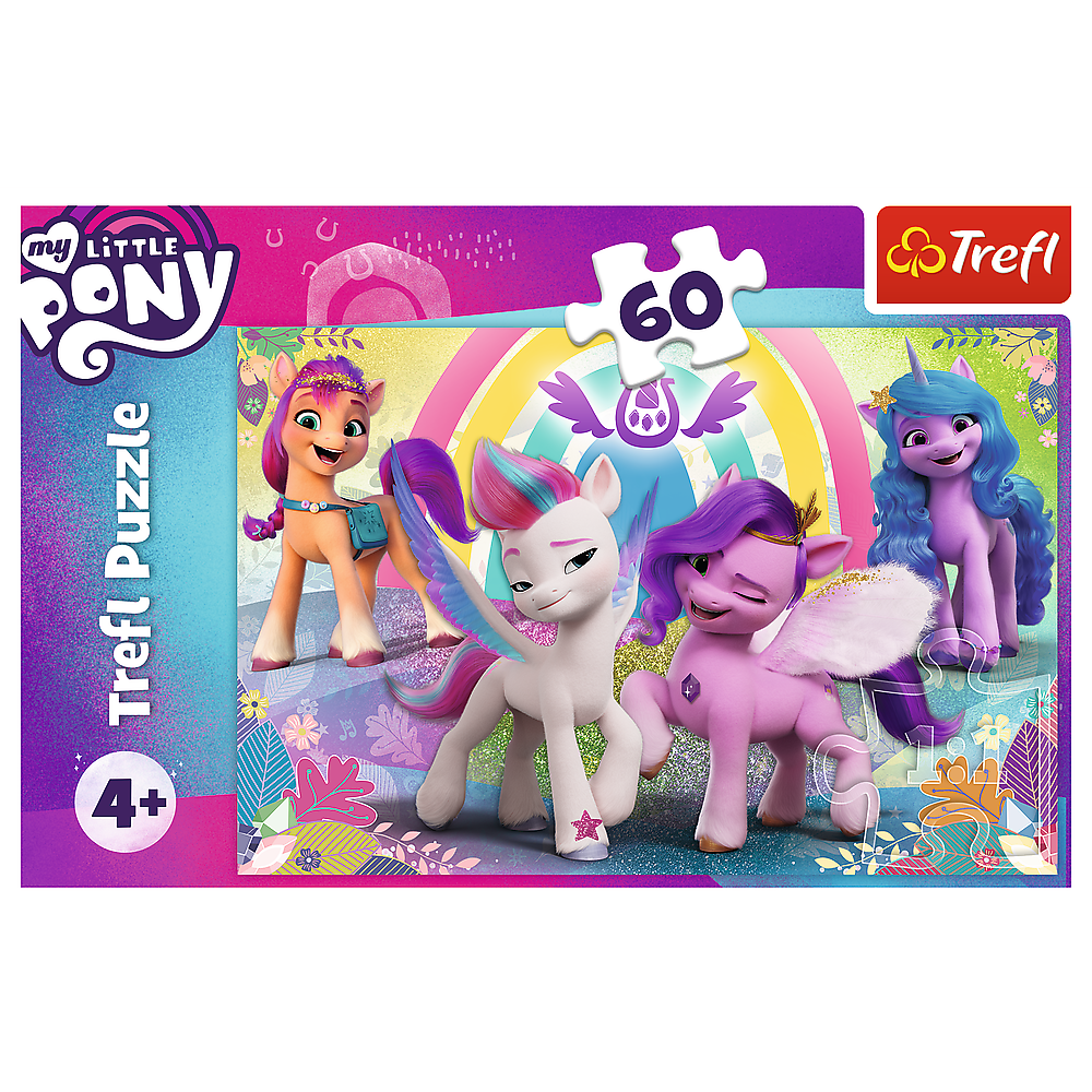 Puzzle trefl 60 piese my little pony poneii minunati