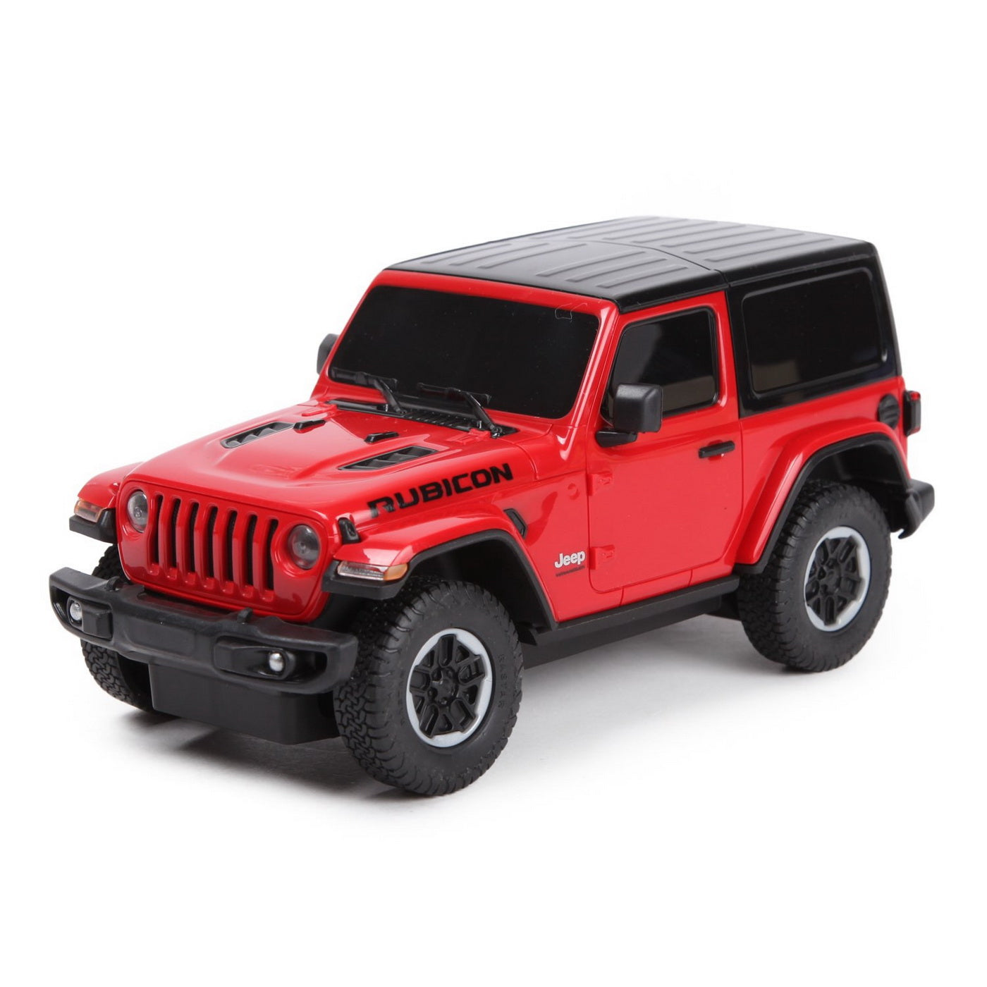 Masina cu telecomanda jeep wrangler jl rosu scara 1 la 24