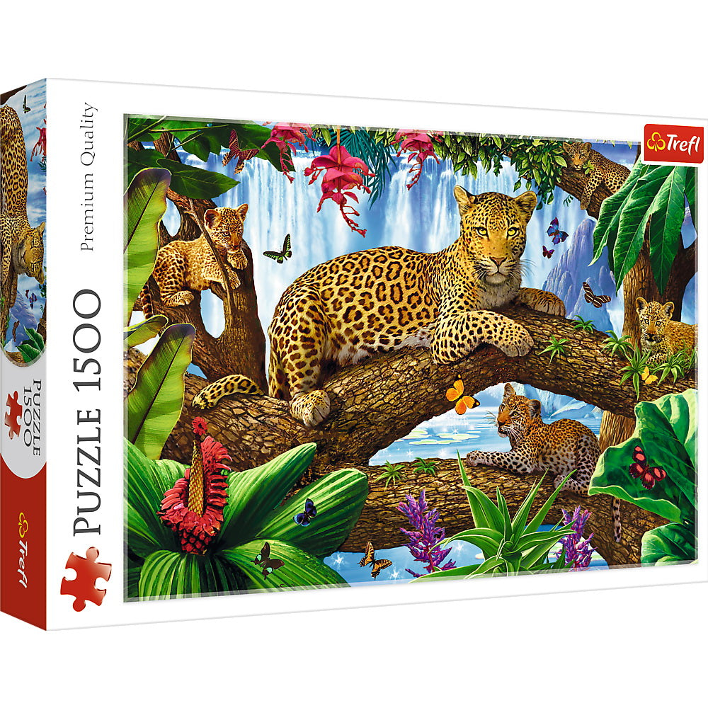 Puzzle trefl 1500 jaguar intr-o pauza odihnitoare