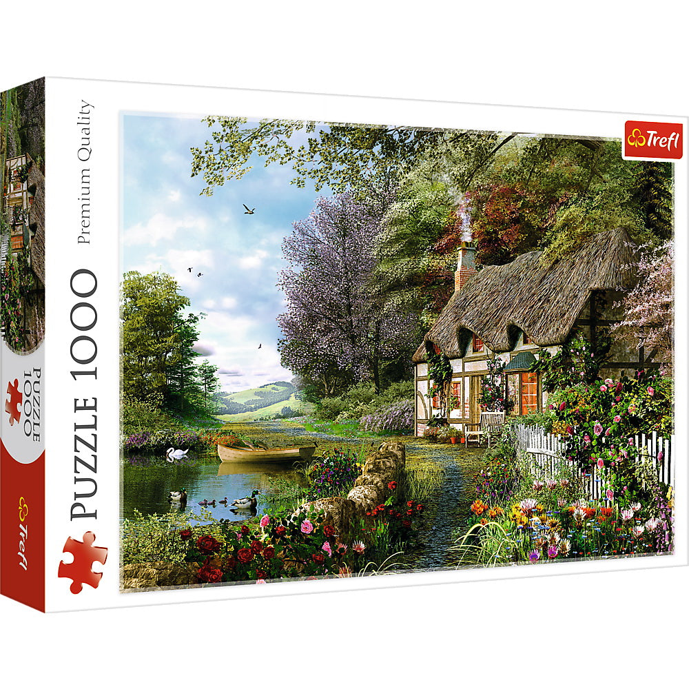 Puzzle trefl 1000 casuta de pe lac