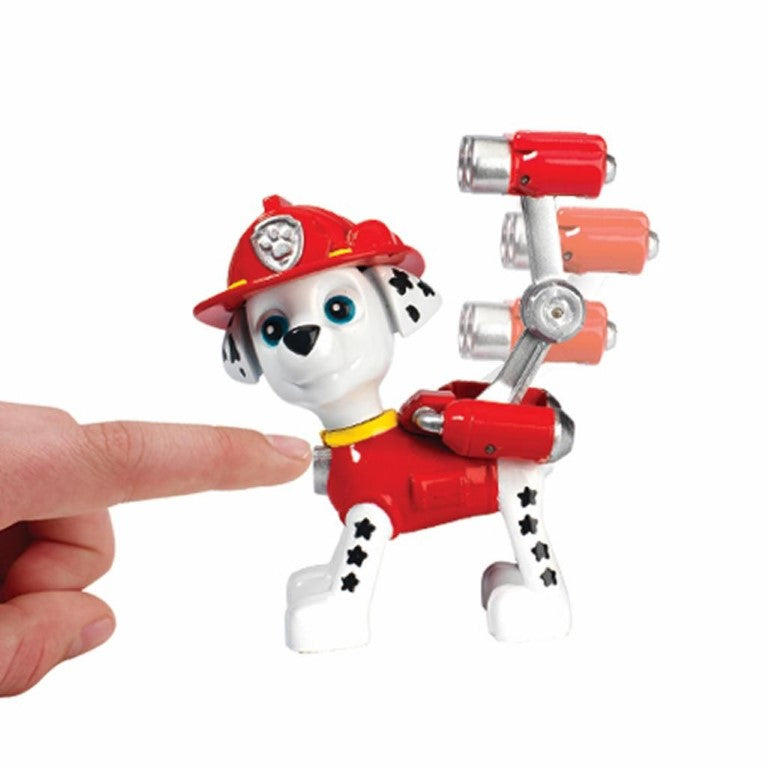 Figurina si insigna paw patrol marshall pompier 6.3 cm