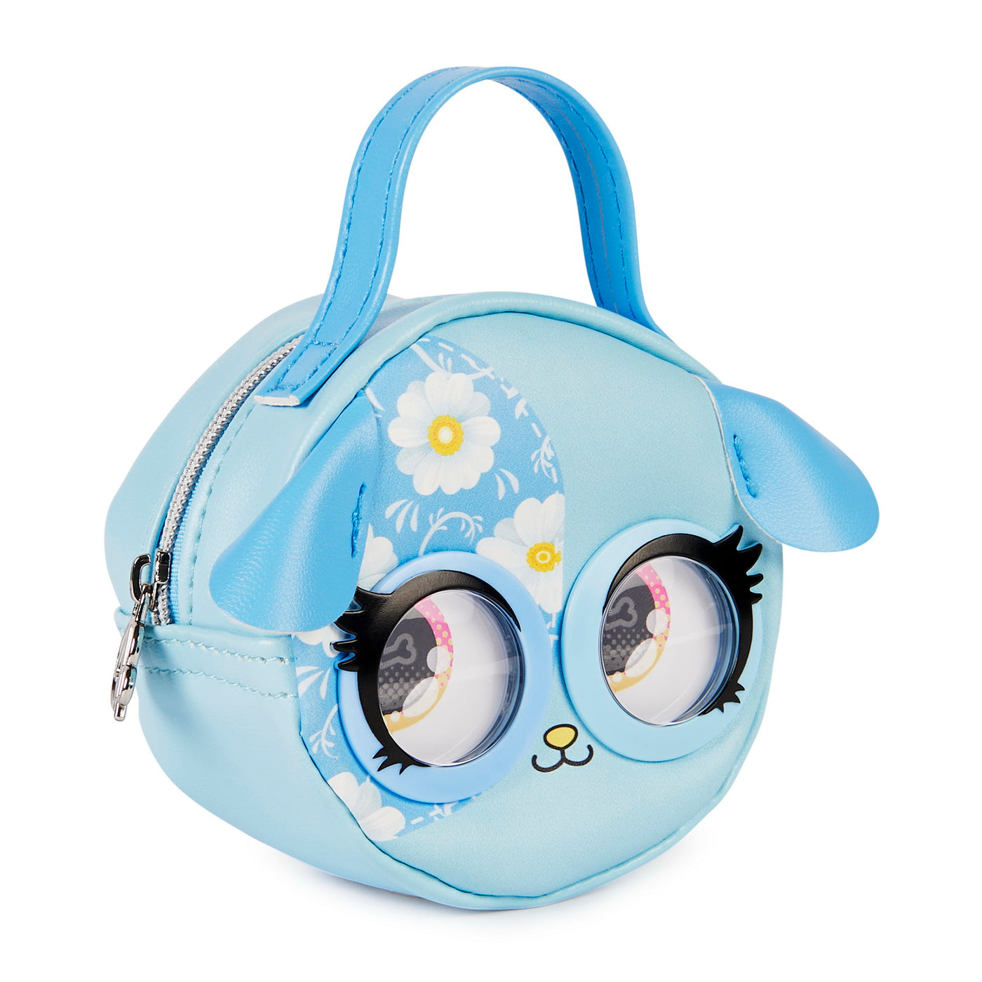 Purse pets gentuta micro catelus albastru