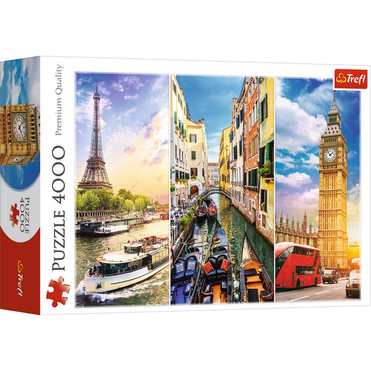 Puzzle trefl 4000 calatorie in europa