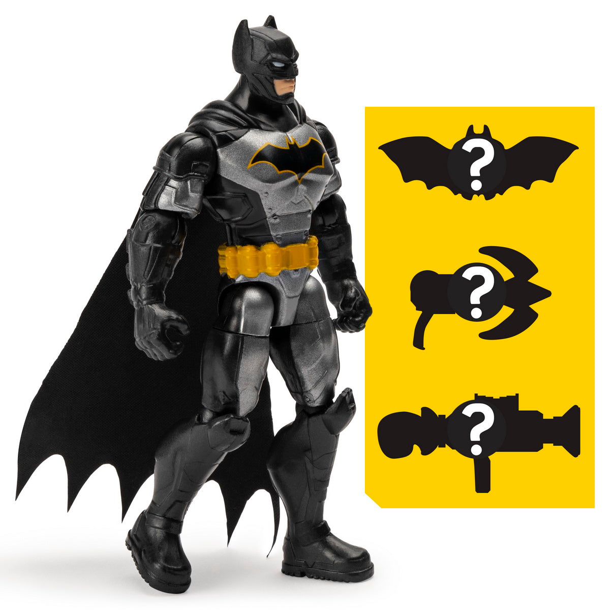 Figurina batman 10cm cu trei accesorii surpriza