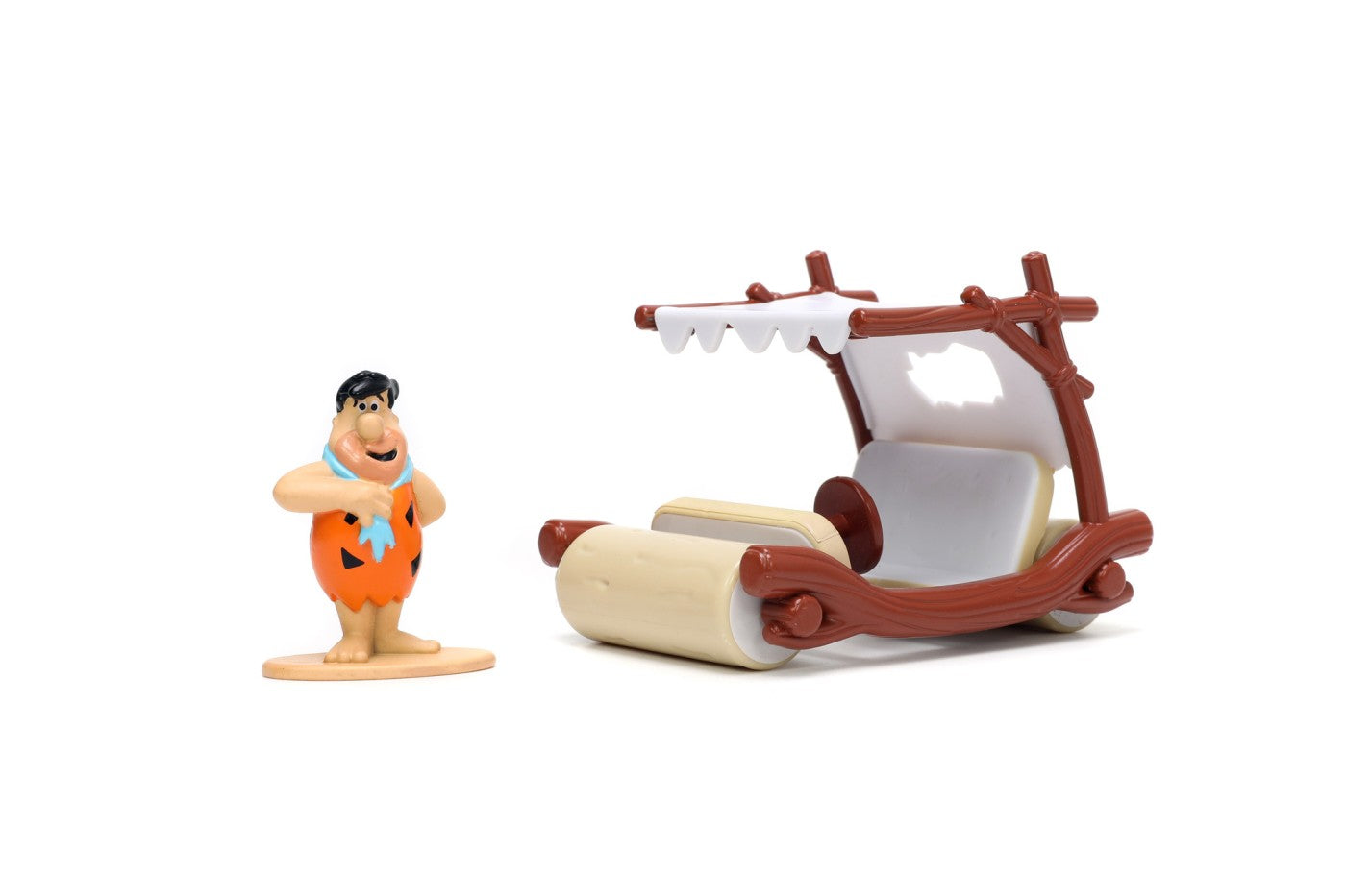 Jada set masinuta metalica flintmobilul scara 1:32 si figurina fred flintstone