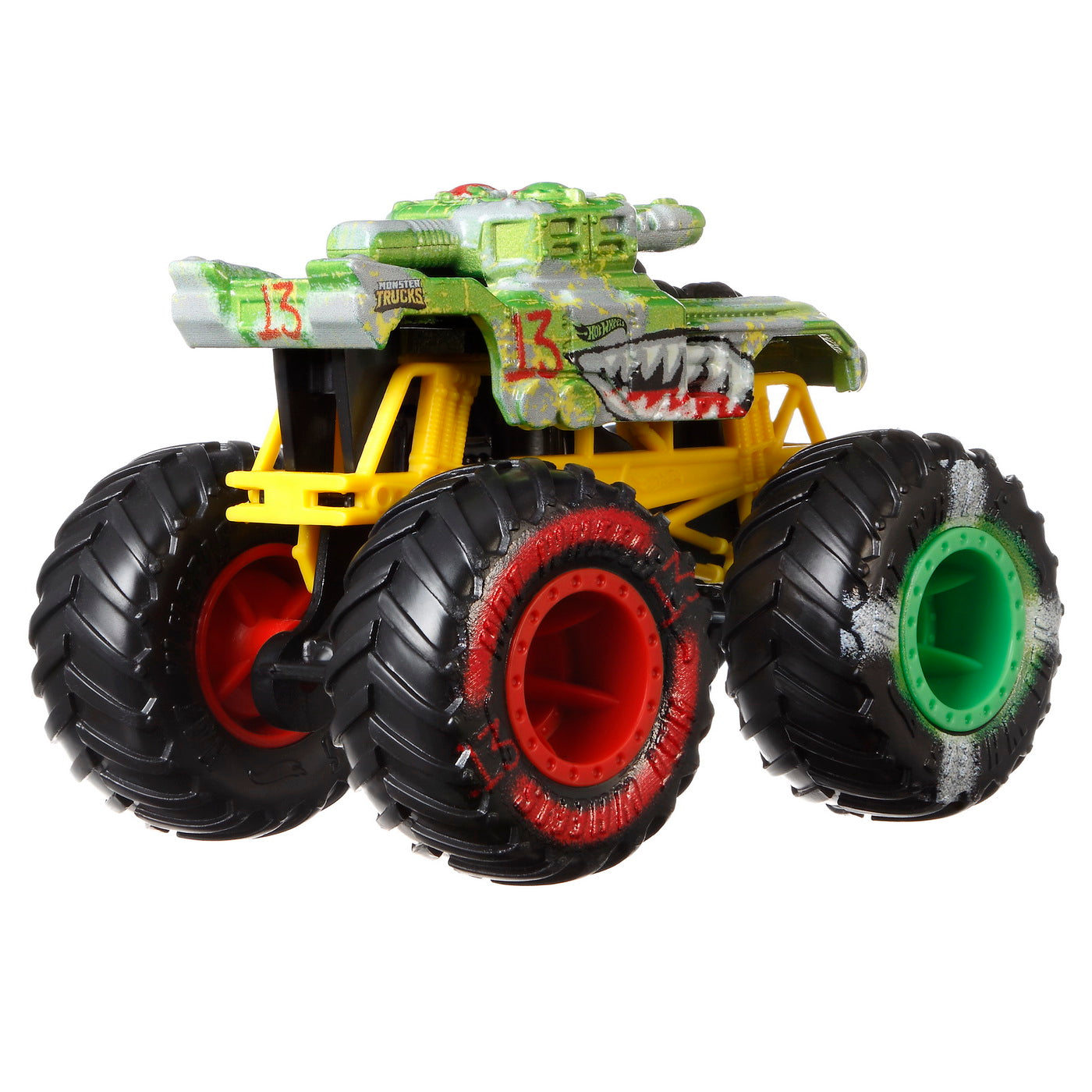 Hot wheels monster truck si masinuta metalica invader