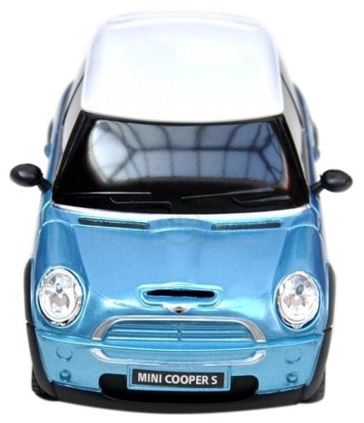 Masina cu telecomanda minicooper bleu cu scara 1 la 18