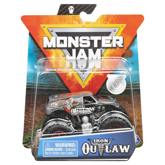 Monster jam metalice scara 1 la 64 iron outlaw