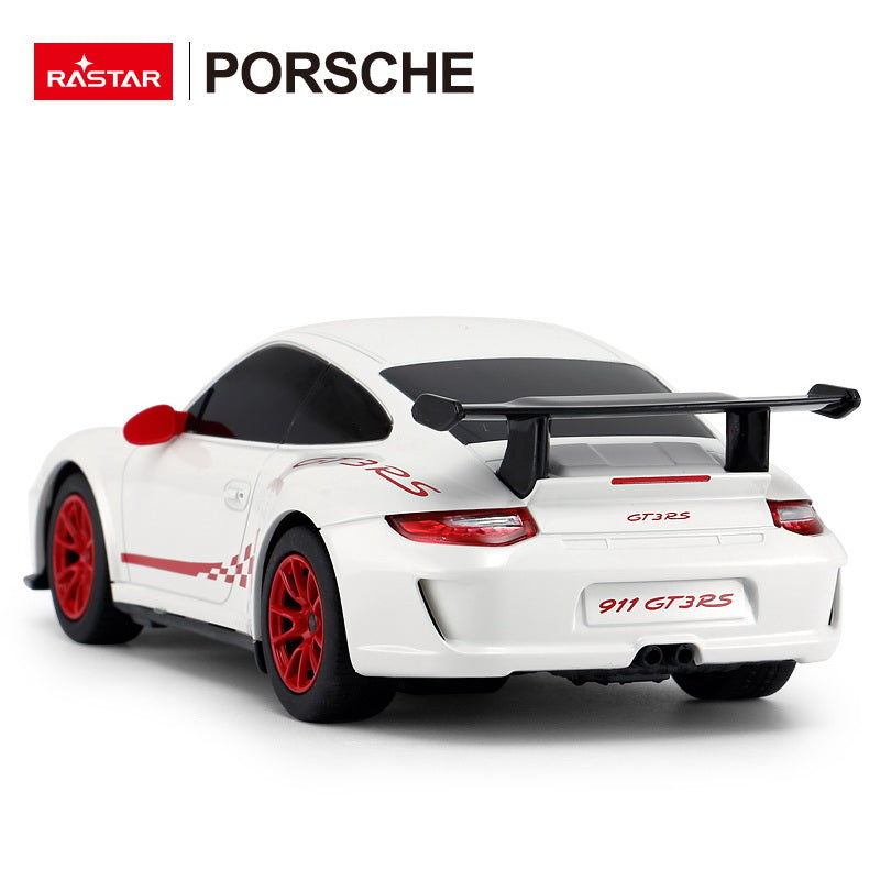 Masina cu telecomanda porsche gt3 rs alb cu scara 1 la 24