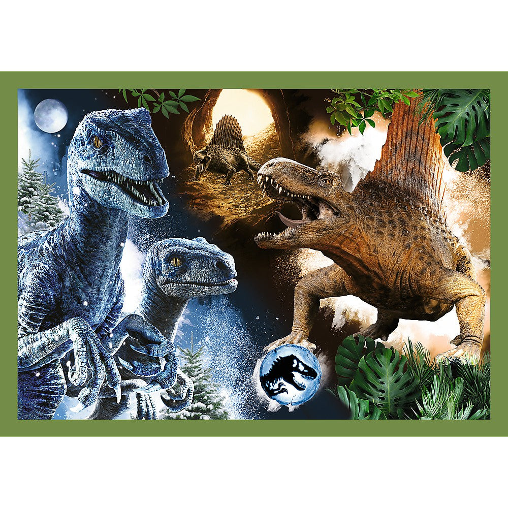 Puzzle trefl jurassic world 4in1 in lumea dinozaurilor