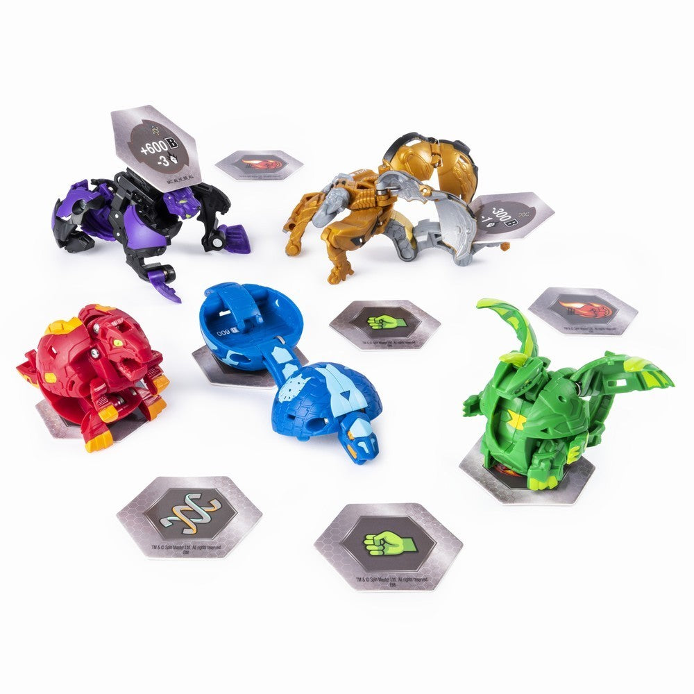 Bakugan set de lupta cu 5 bile darkus hydorous si aurelus garganoid