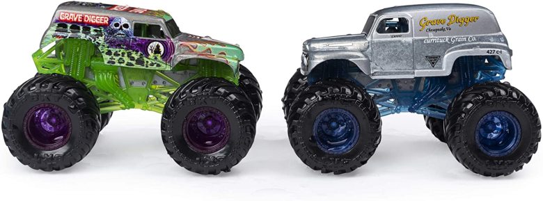 Monster jam set 2 masinute grave digger si grave digger chesapeake color change