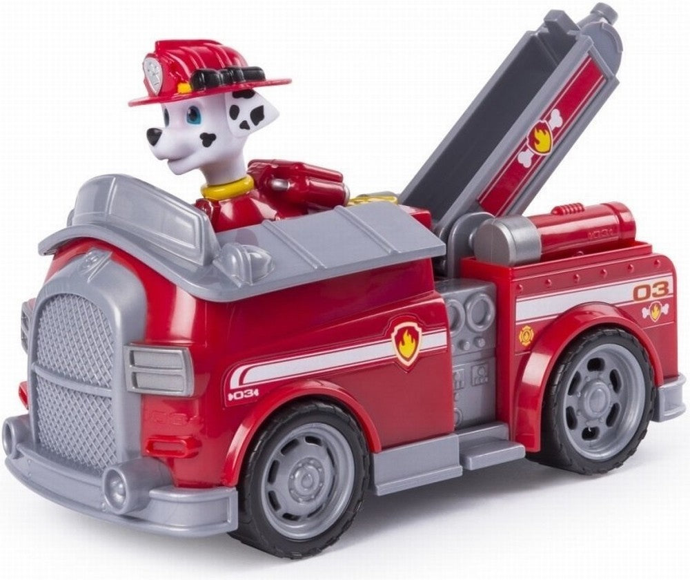 Figurina si autovehicul paw patrol marshall si masina de pompieri