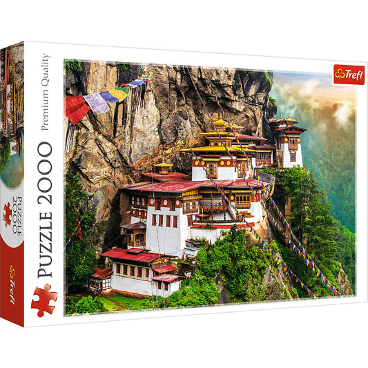 Puzzle trefl 2000 cuibul tigrului bhutan