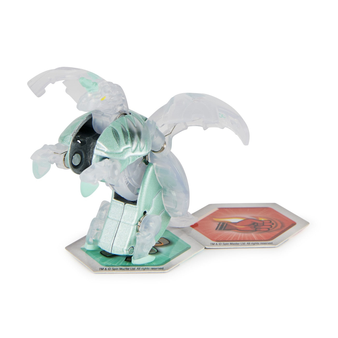 Bakugan s4 figurina metalica neo pegatrix alb