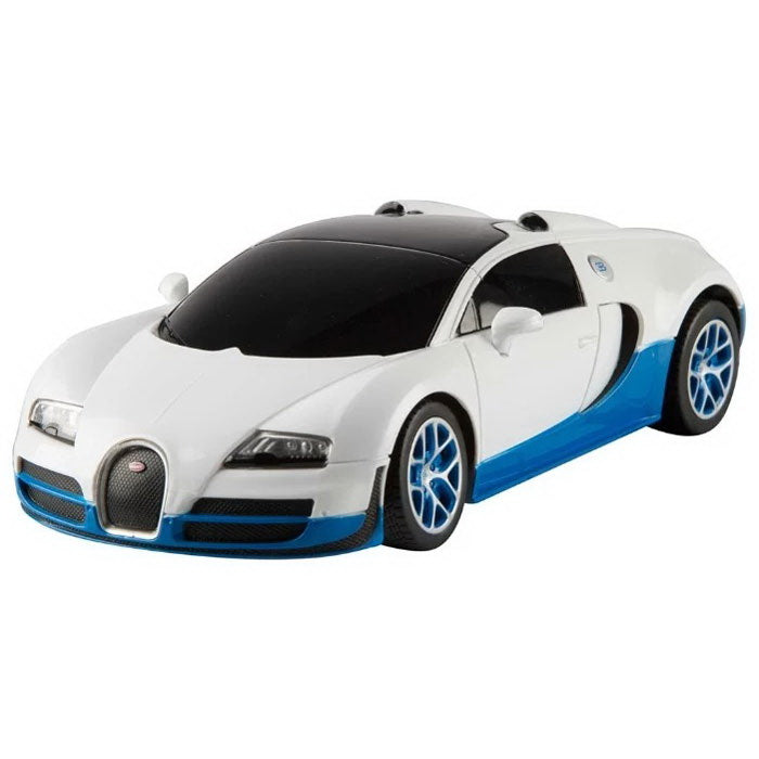 Masina cu telecomanda bugatti grand sport vitesse alb cu scara 1 la 18