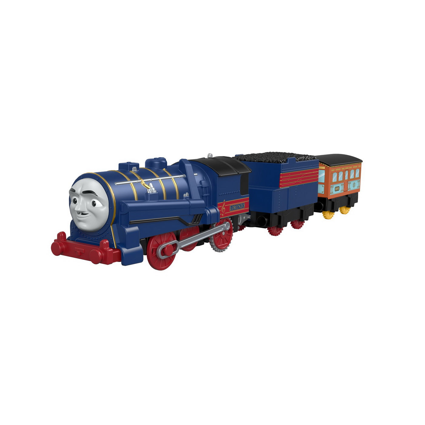 Thomas locomotiva lorenzo si beppe motorizata cu 2 vagoane