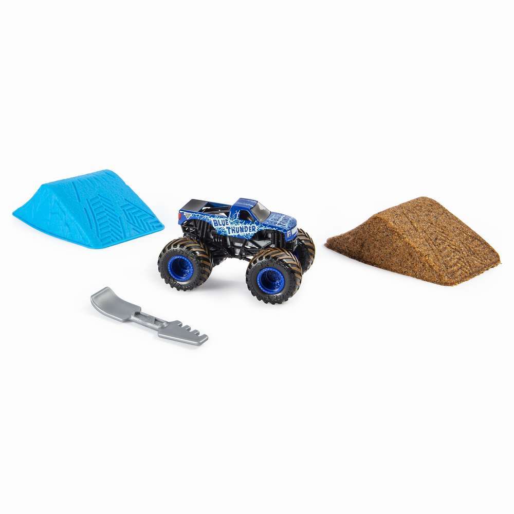 Monster jam set camioneta cu nisip blue thunder