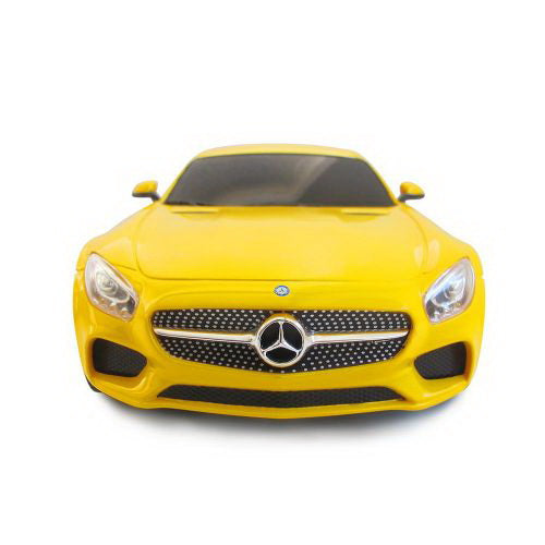 Masina cu telecomanda mercedes amg gt galben cu scara 1 la 24