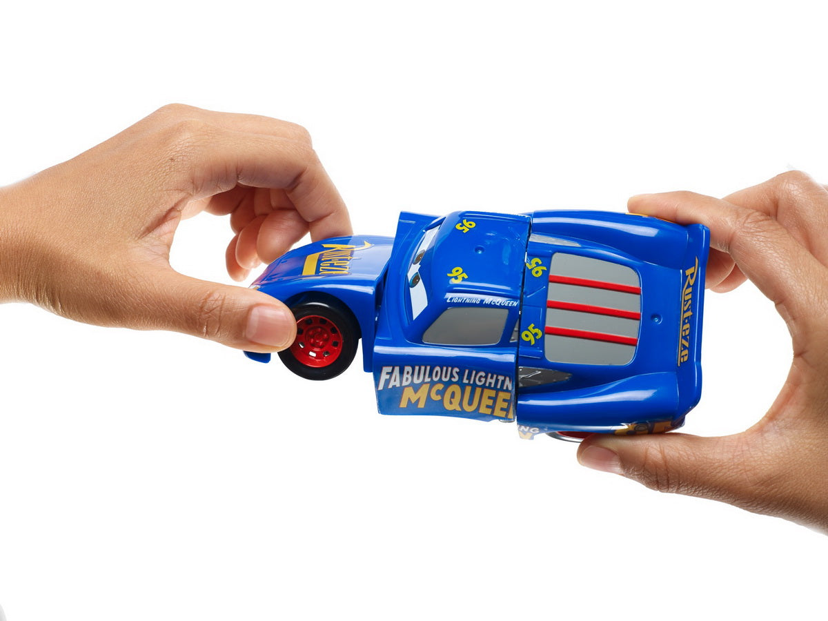 Cars3 masinute rasucite mcqueen albastru