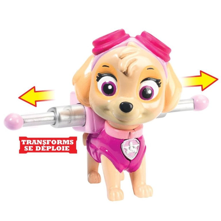 Figurina si insigna paw patrol skye aviatoare