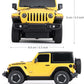 Masina cu telecomanda jeep wrangler rubicon galben cu scara 1 la 24