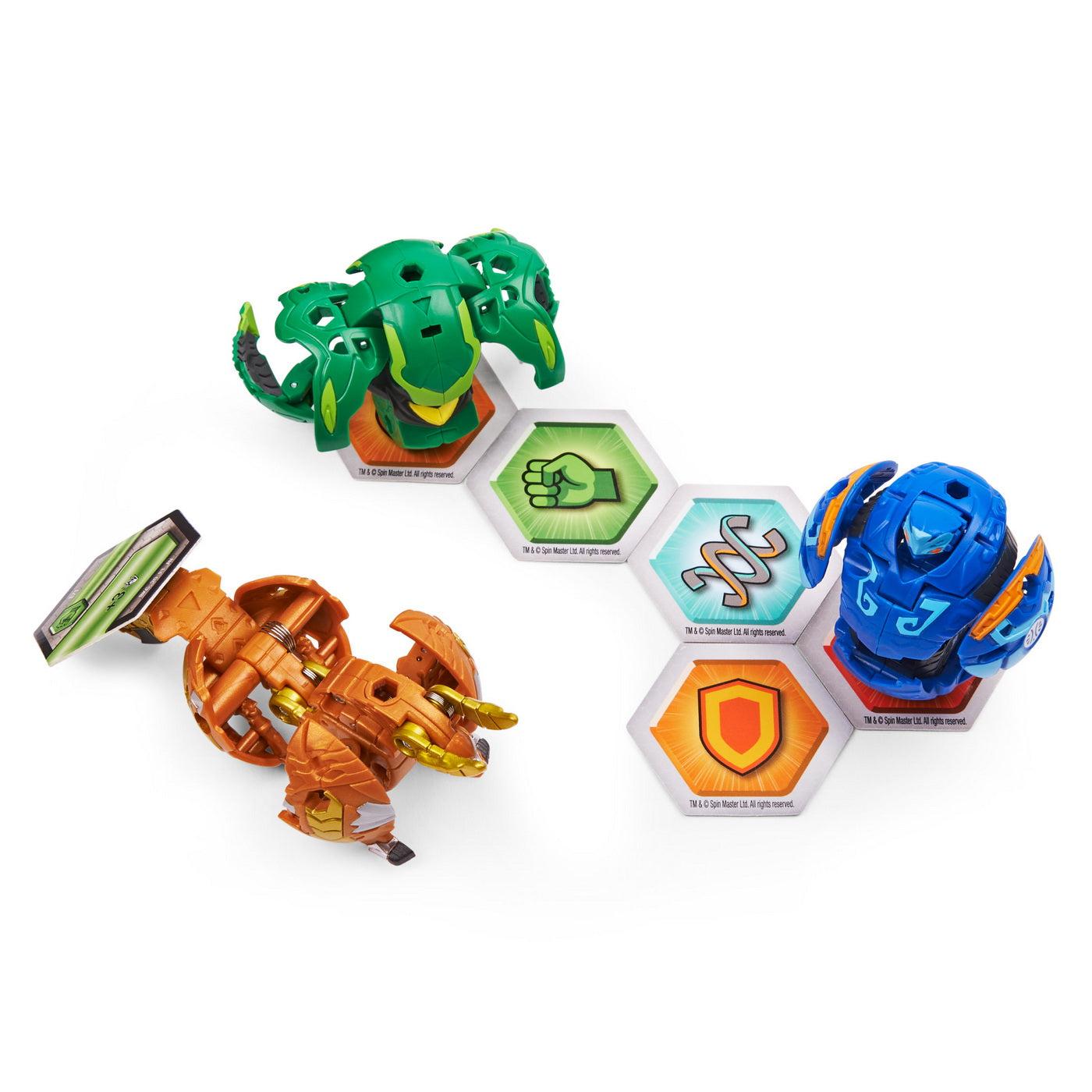 Bakugan s3 pachet starter toronoid ultra, jetra si auratoa