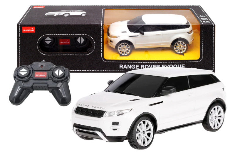 Masina cu telecomanda range rover evoque alb scara 1 la 24