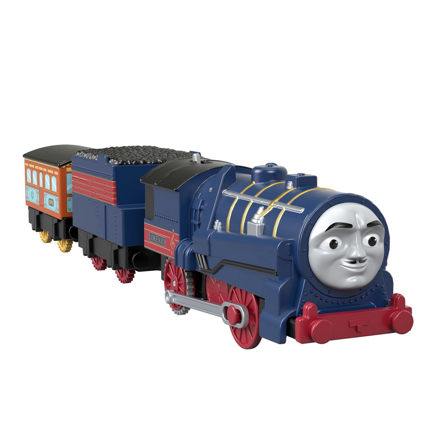 Thomas locomotiva lorenzo si beppe motorizata cu 2 vagoane