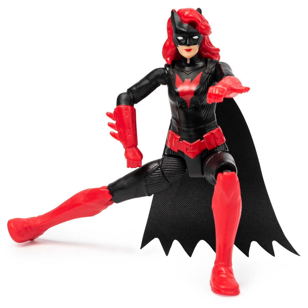 Figurina batwoman flexibila 10cm cu 3 cate accesorii